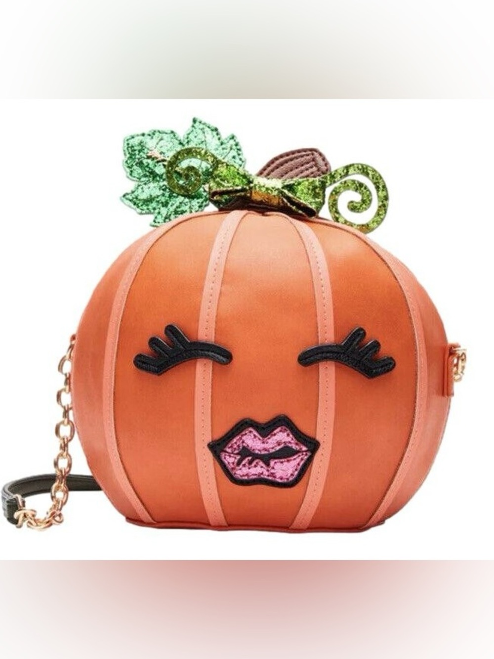 Betsey Johnson Pumpkin Halloween Jack O' Lantern Crossbody Shoulder bag